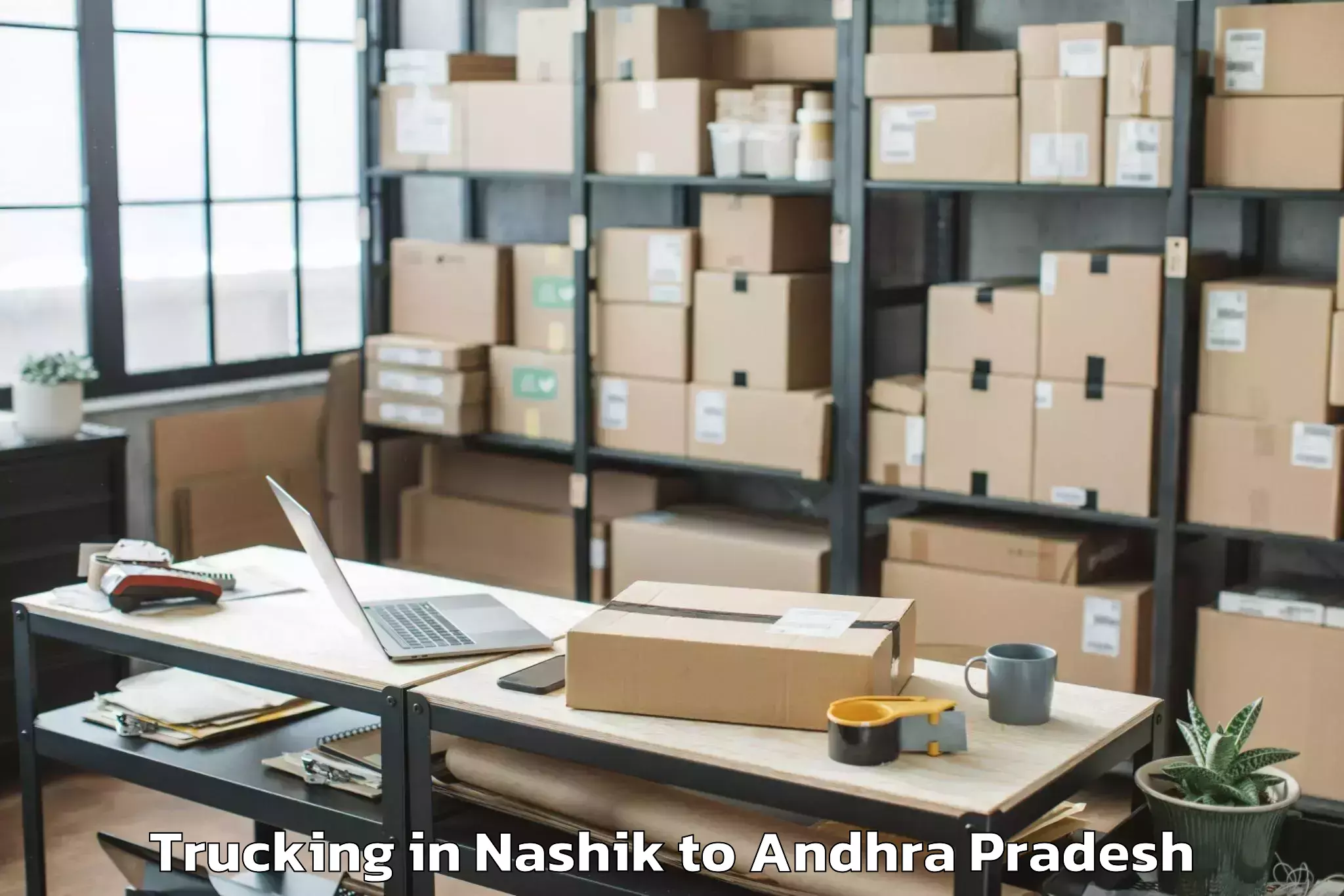 Book Nashik to Kamepalle Trucking Online